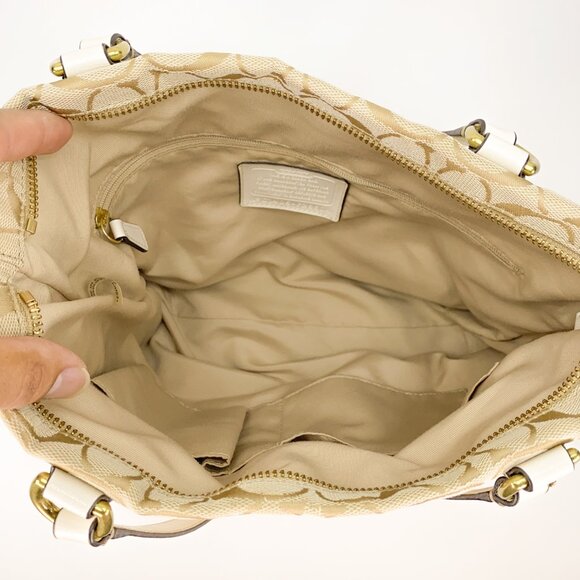 COACH Signature C Jacquard Canvas Tote Bag - C1405-F28504 - Picture 3 of 16